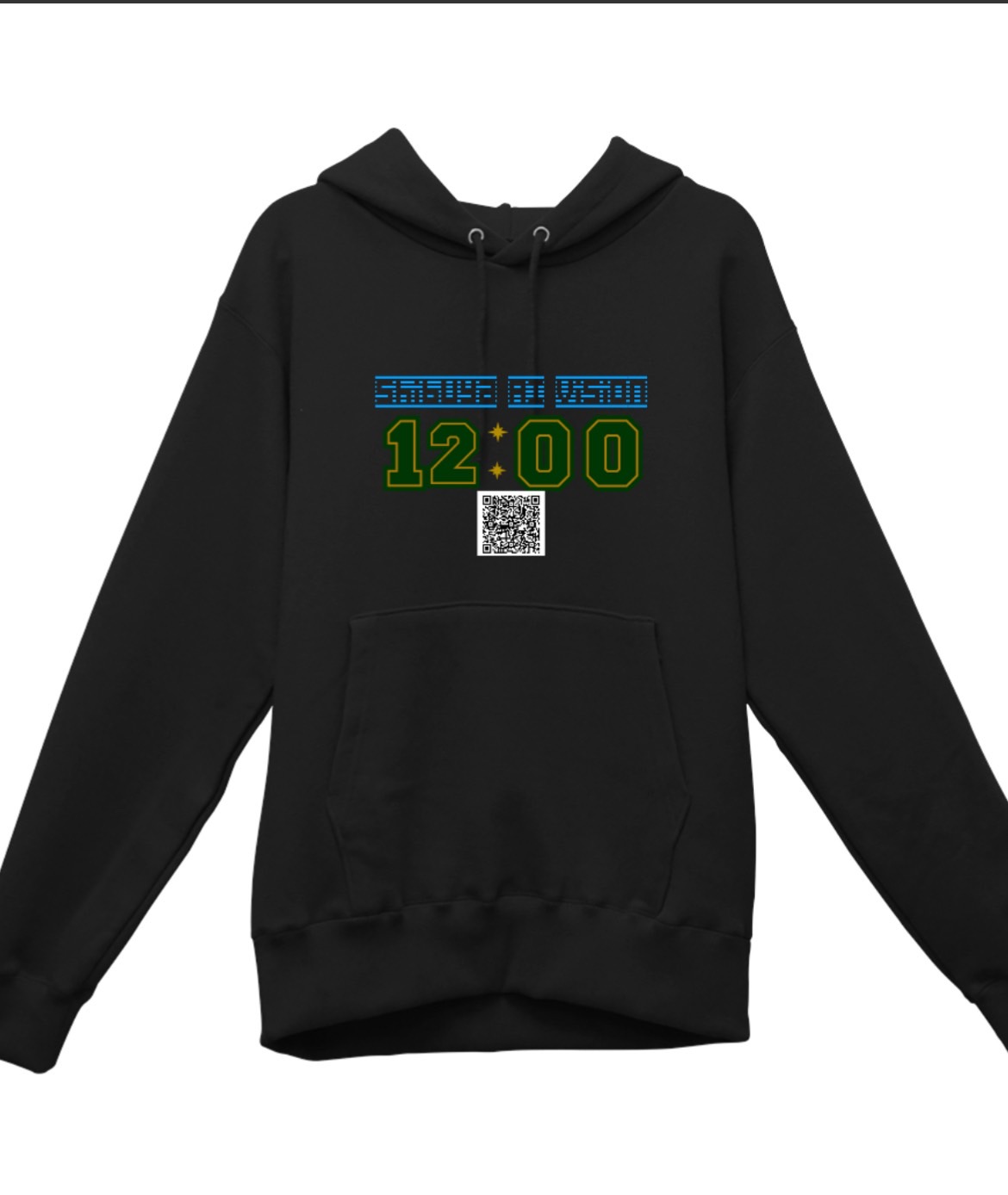 レギュラーウェイトスウェットP/Oパーカー / ブラック